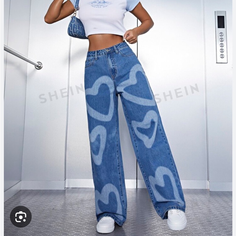 Wide leg jeans